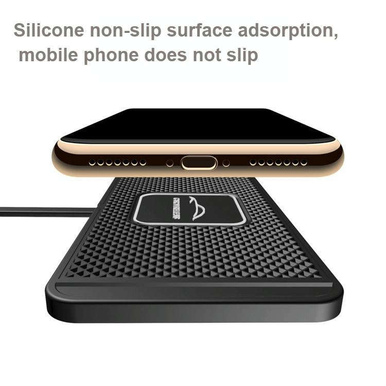 C1 30cm Short Cable 15W QI Car Wireless Charging Anti-Skid Pad