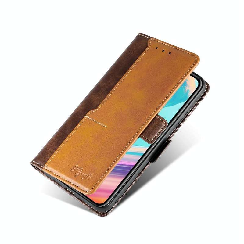 For Tecno Pop 2/Pop 2 F/Pop 2 Pro/Pop 2 Power/Itel P13 Contrast Color Side Buckle Leather Phone C...