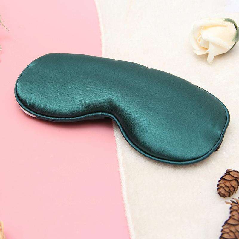 USB Charging Heating Silk Moxa Sleep Eye Mask (Green)