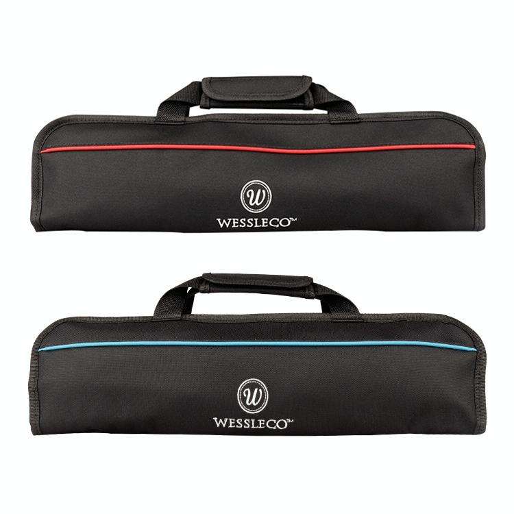WESSLECO Kitchen Cutter Storage Bag Portable Knife Tool Bag(Blue)