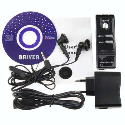 Digital Voice Recorder MP3 Player with 4GB Memory, Support Camera, TF Card, Built in rechargeable...