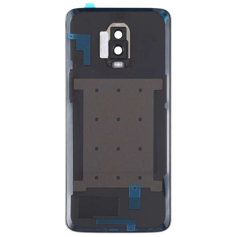 For OnePlus 6T Original Battery Back Cover with Camera Lens (Frosted Black )