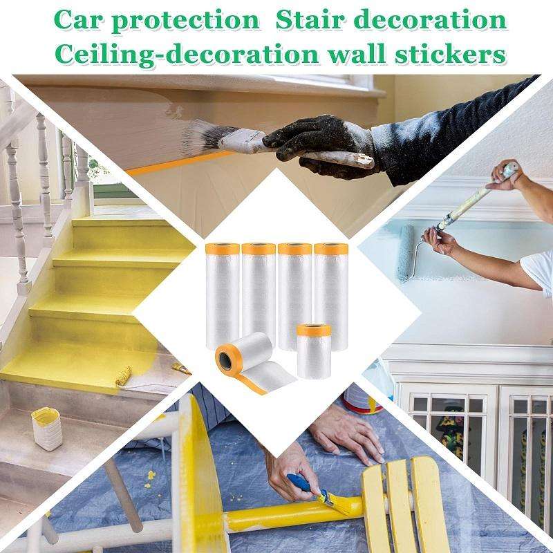 1.5m x 20m Furniture Wall Decoration Dustproof Masking Film Car Protective Film