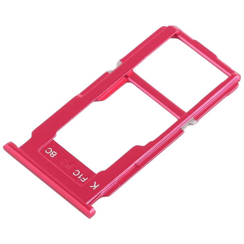 For OPPO R11s SIM Card Tray + SIM Card Tray / Micro SD Card Tray (Red)