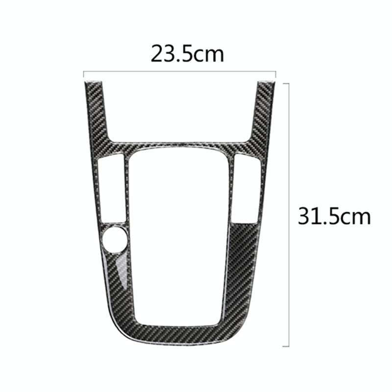 Car Carbon Fiber Gear Position Panel Decorative Sticker for Audi 2010-2018 Q5 / 2009-2016 A4L / 2...