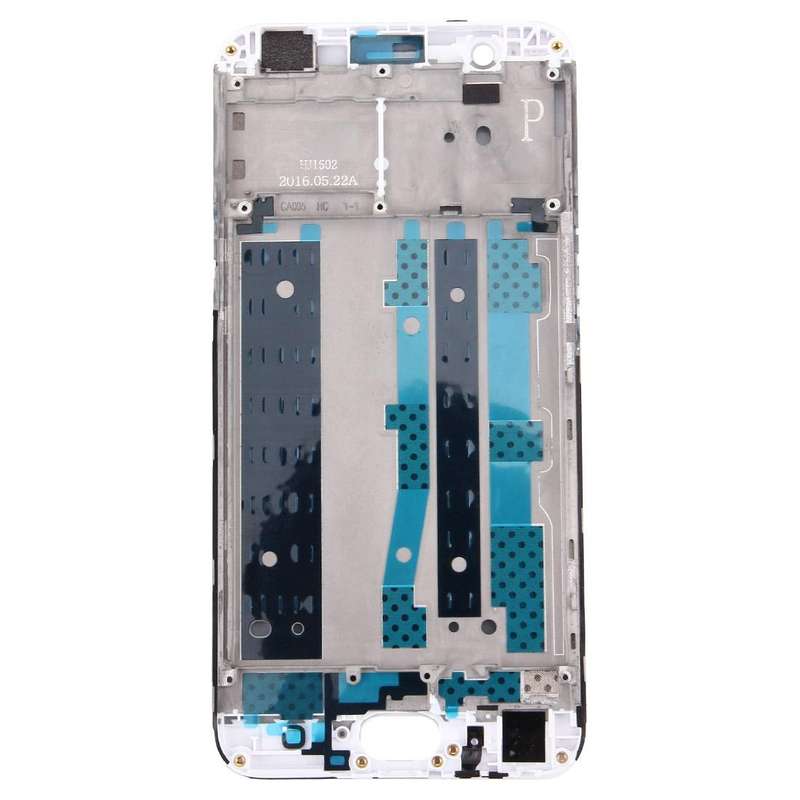 For OPPO A59 / F1s Front Housing LCD Frame Bezel Plate  (White)