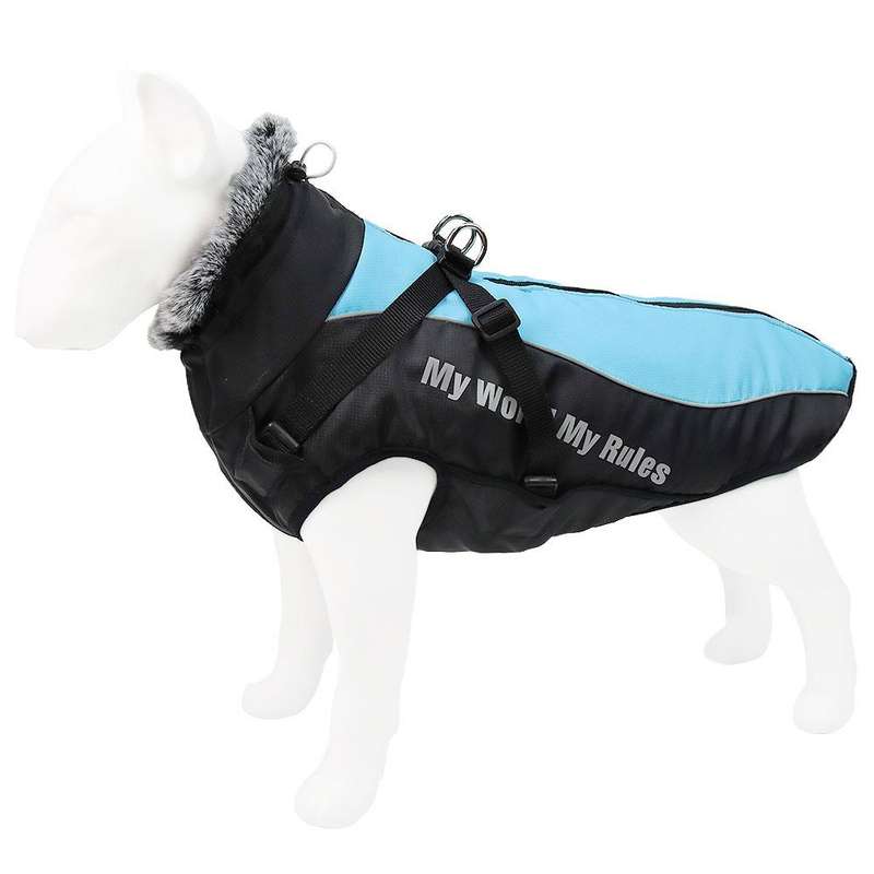 BL-683 Keep Warm Reflective Dog Clothes, Size: XXXL(Sky Blue)