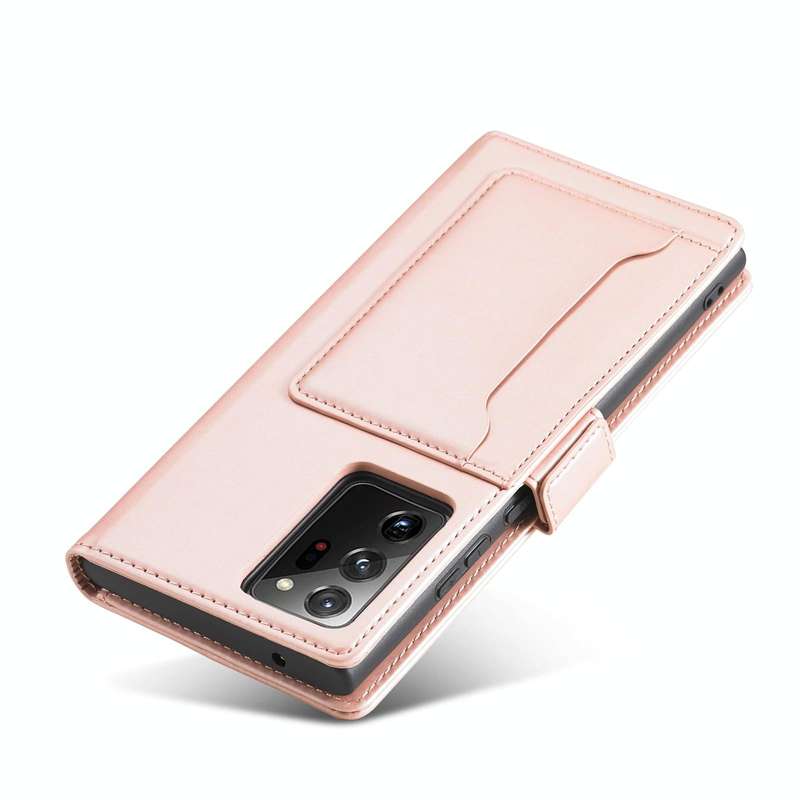 For Samsung Galaxy Note20 Ultra Strong Magnetism Liquid Feel Horizontal Flip Leather Case with Ho...