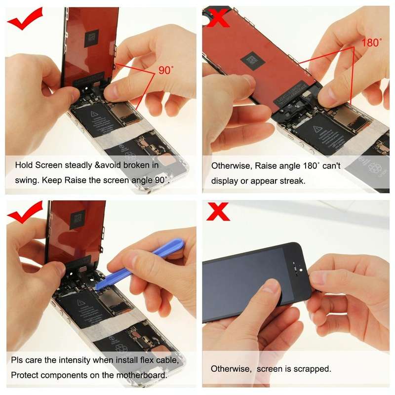 10 PCS TFT LCD Screen for iPhone 6s Digitizer Full Assembly with Frame (White)