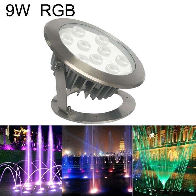 9W Square Park Landscape LED Underwater Light Pool Light(RGB)