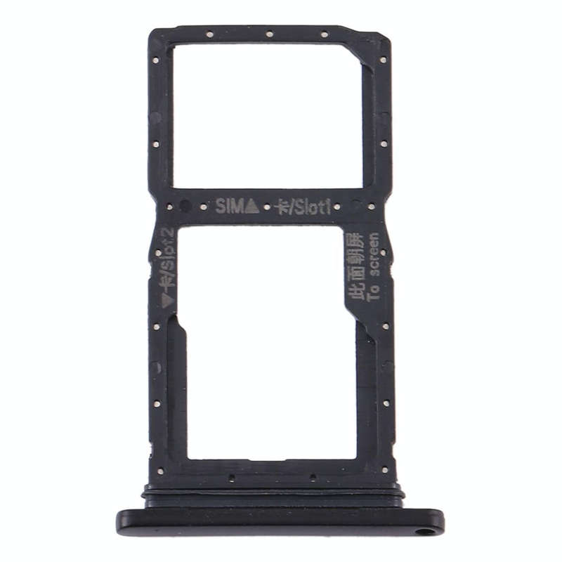SIM Card Tray + SIM Card Tray / Micro SD Card Tray for Huawei Y9s 2020 (Black)