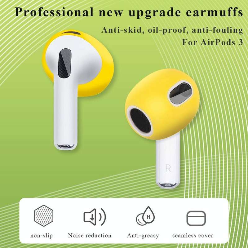 Ear Cap Silicone Protective Case for AirPods 3(Orange)