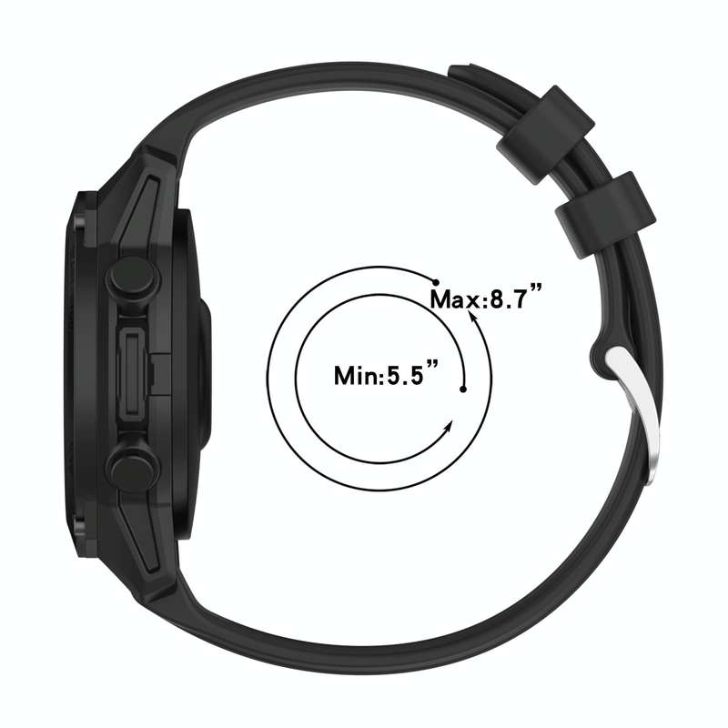For Garmin Forerunner 745 22mm Silicone Sports Watch Band(White)