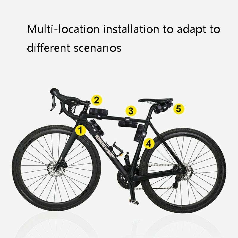 Rhinowalk RK5100 Bicycle Tools Storage Bag Mountain Bike Saddle Bag(Gray)