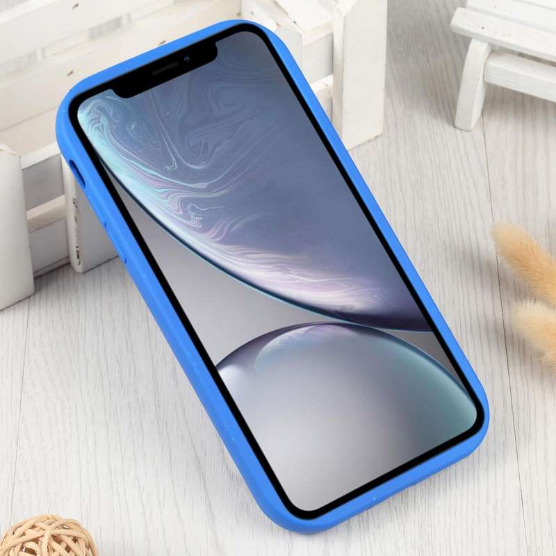 For iPhone XR Liquid Airbag Decompression Phone Case(Blue)