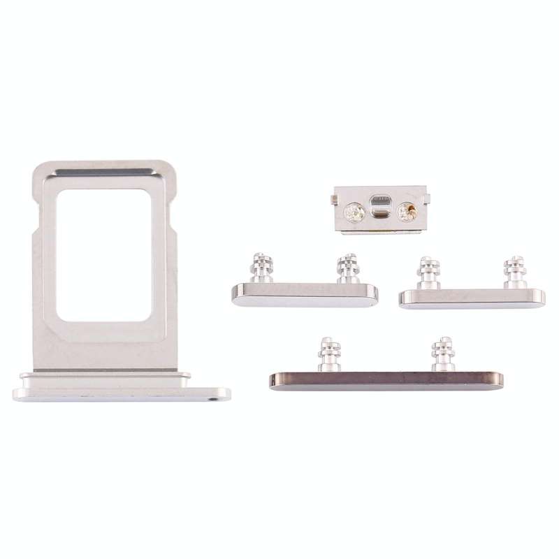 SIM Card Tray + Side Keys for iPhone 12 Pro(White)