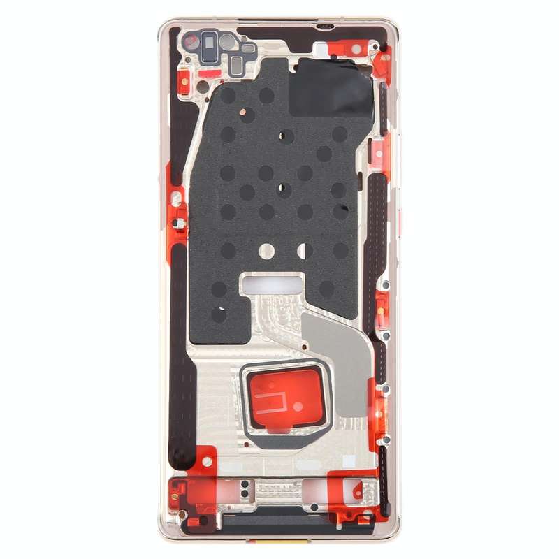 For Huawei Mate 40 Pro Front Housing LCD Frame Bezel Plate(Gold)