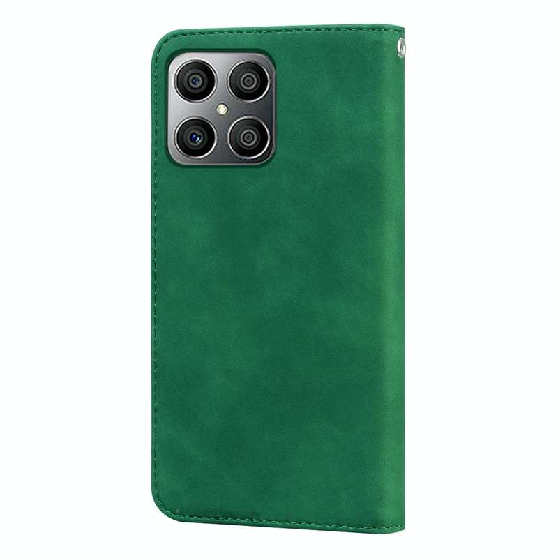 For Honor X8 / X30i Frosted Business Magnetic Flip Leather Phone Case(Green)