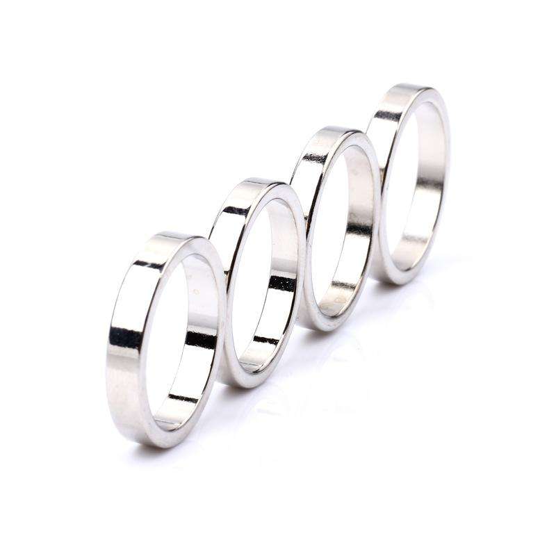 Inner Diameter 20mm Magnetic PK Ring Magic Props(Silver)