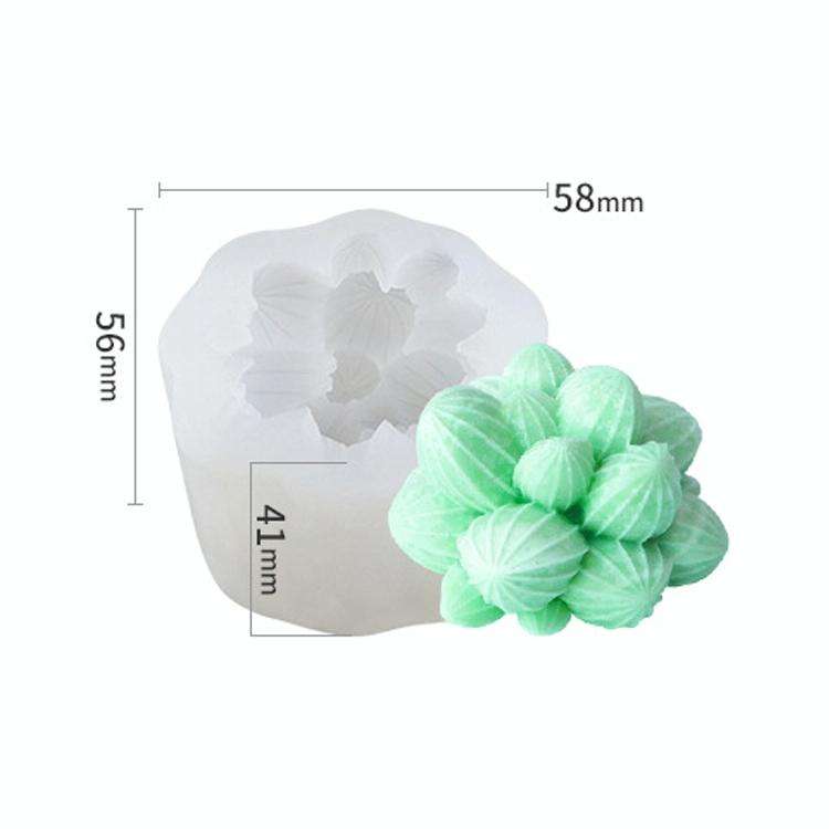 SX-ZW-186 Fleshy Three-Dimensional Candle Silicone Mold DIY Handmade Soap Aromatherapy Epoxy Mold