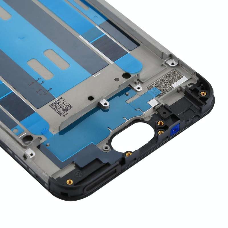For OPPO A57 Front Housing LCD Frame Bezel Plate  (Black)
