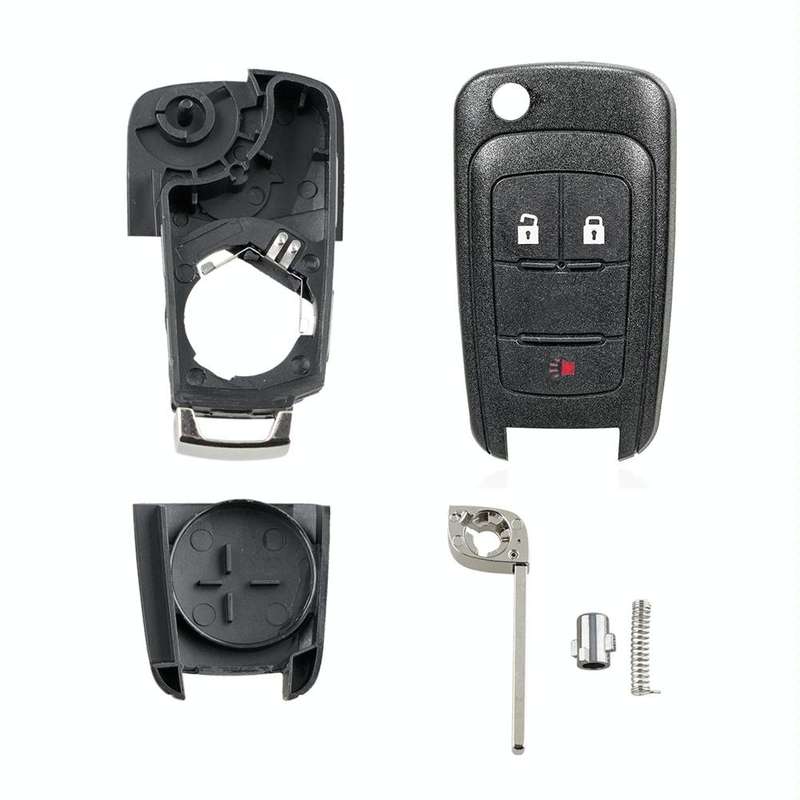 For Opel Car Keys Replacement Car Key Case with Foldable Key Blade(3 Buttons)