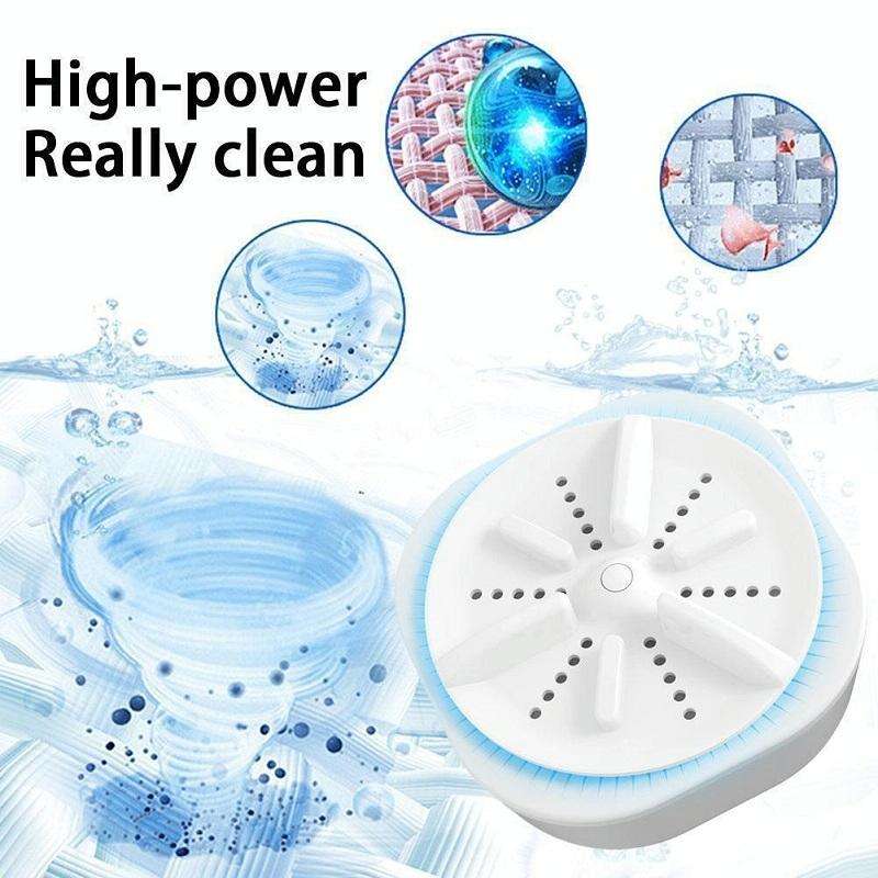 Portable Mini Turbo Switch Three-Speed Timing Washing Machine, Size: Vibration(Pink)