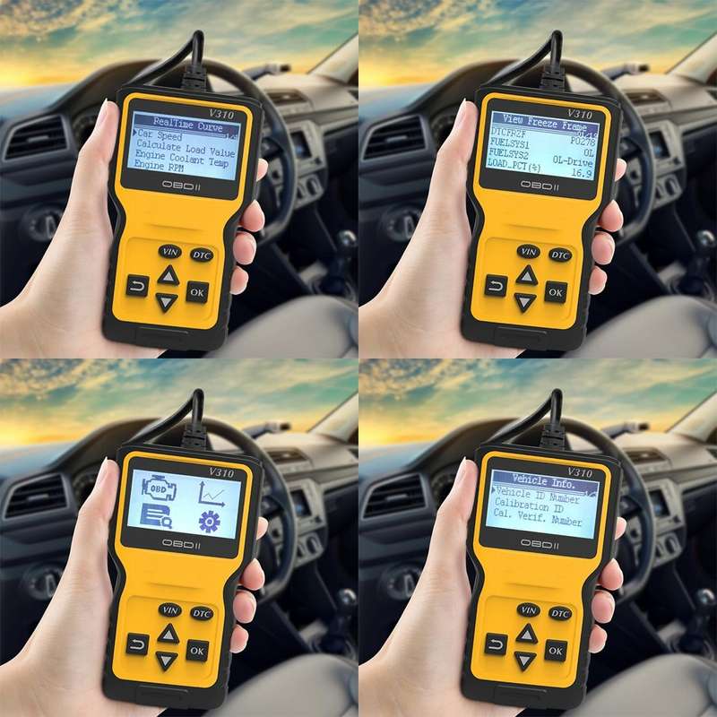 V310 Car Handheld V1.1 OBD2 Fault Detector OBD2 Diagnostic Tool