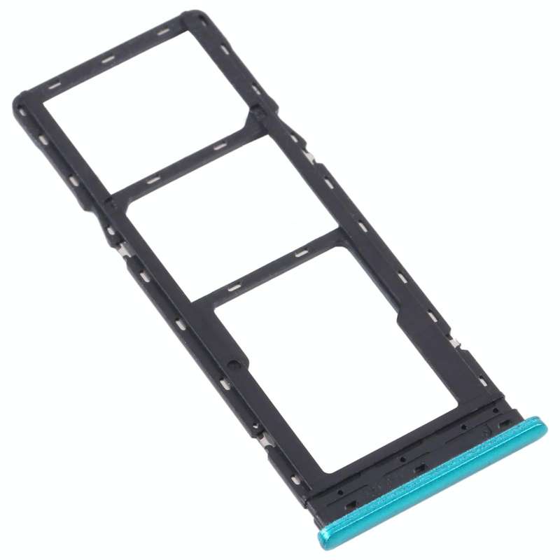 For Infinix S5 Lite X652B X652C SIM Card Tray + SIM Card Tray + Micro SD Card Tray (Green)