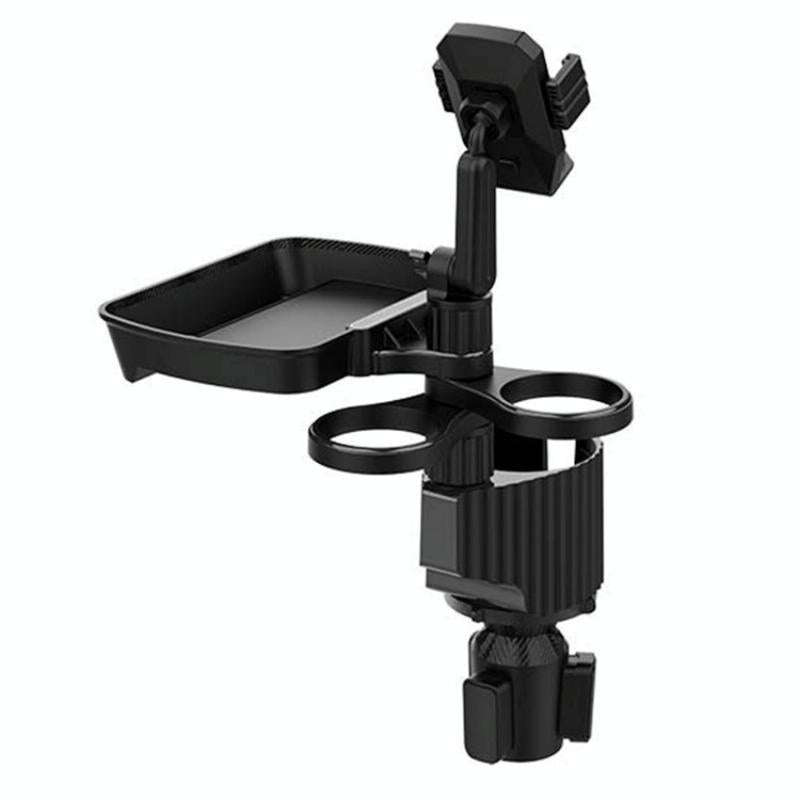 A06 Multifunctional Car Cup Mug Bottle Holder Mobile Phone Mount Stand Food Snack Tray Table(Green)