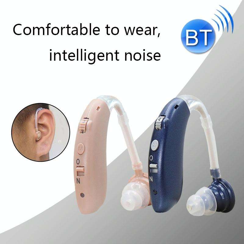 G25 Bluetooth Hearing Aid Elderly Sound Amplifier Sound Collector, Colour: US Plug(Skin Color)