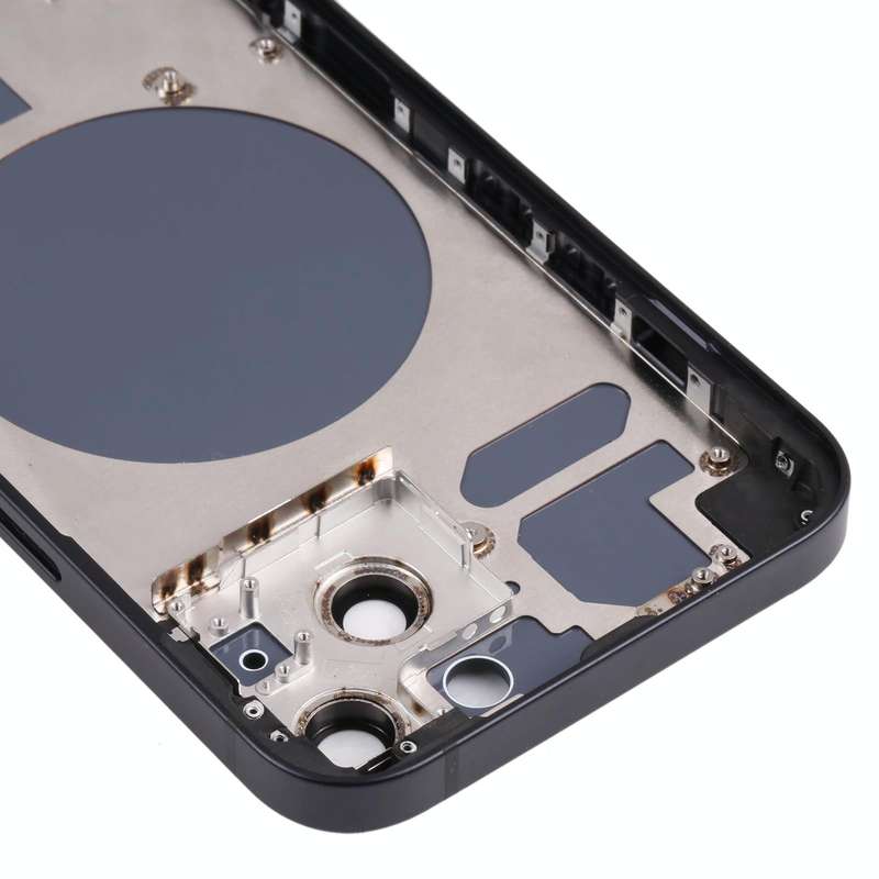 Back Housing Cover with SIM Card Tray & Side  Keys & Camera Lens for iPhone 13(Black)