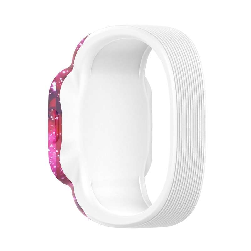 For Garmin Vivofit JR3 No Buckle Silicone Printing Watch Band, Size:L(Starry Sky)