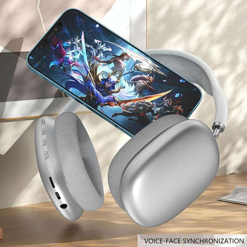 Wireless Bluetooth Headphones Noise Reduction Stereo Gaming Headset(Black)