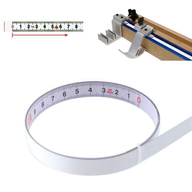 2m Sticky Scale Steel Ruler with Glue Scale Tape Measure Self-adhesive Ruler, Specification:Positive