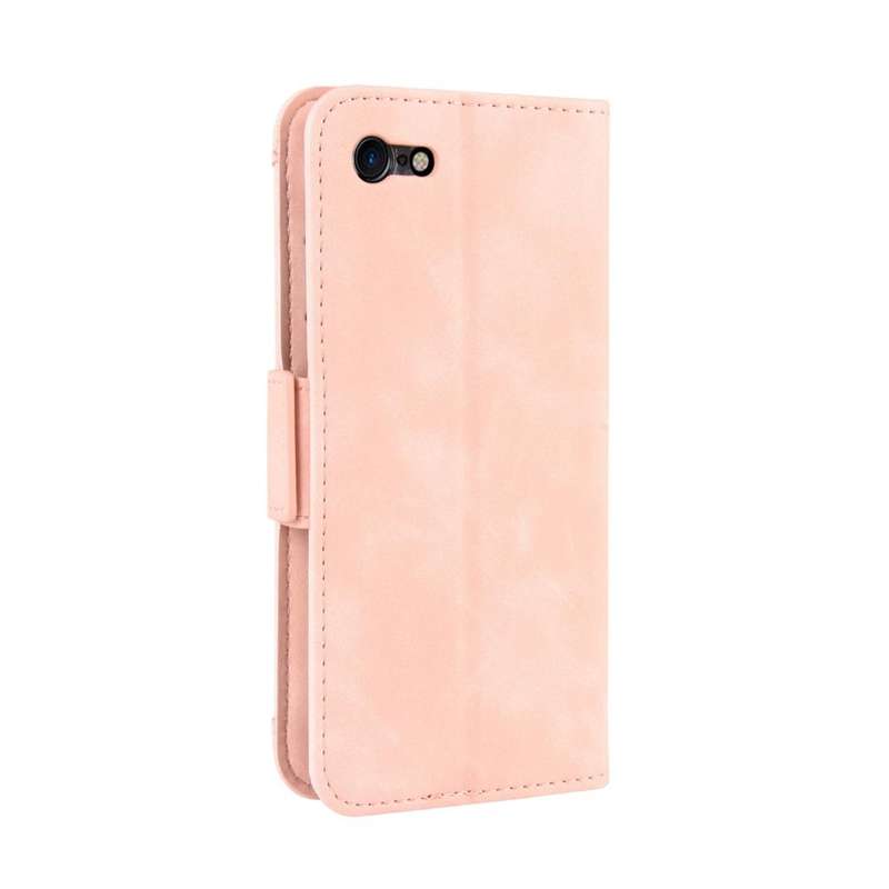 For iPhone SE 2022 / SE 2020 Wallet Style Skin Feel Calf Pattern Leather Case with Separate Card ...