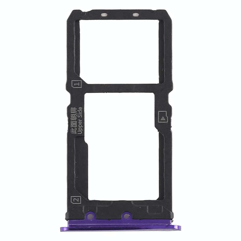 For Vivo X21 SIM Card Tray + SIM Card Tray / Micro SD Card Tray (Purple)