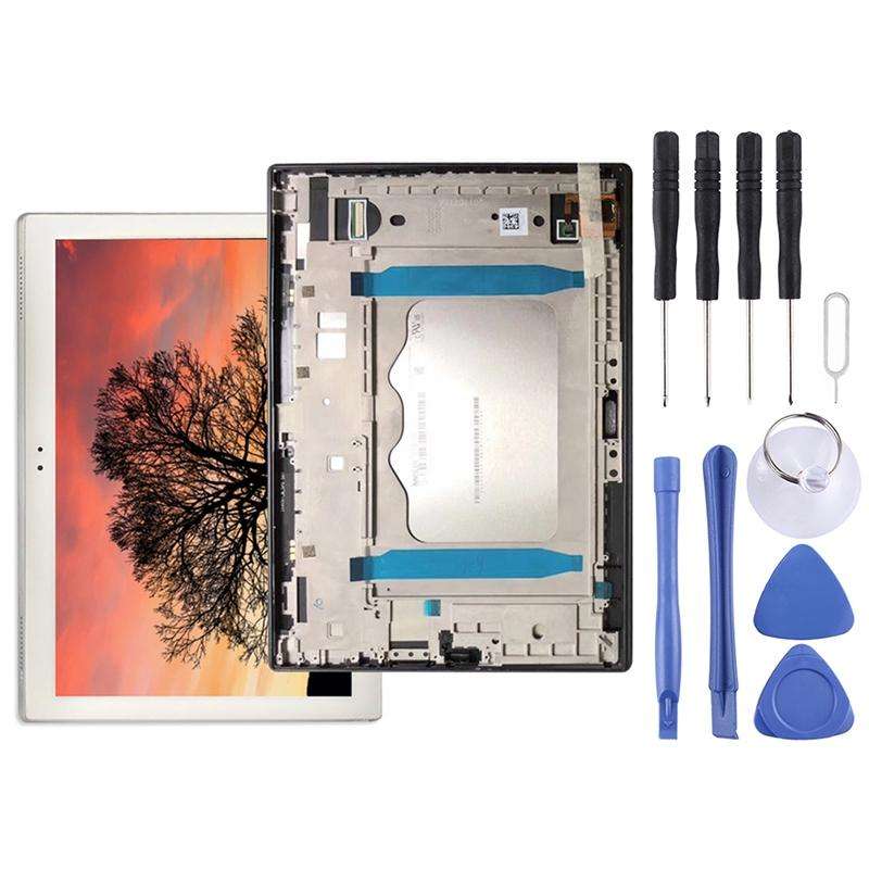 LCD Screen and Digitizer Full Assembly with Frame for Lenovo TAB4 Plus TB-X704 / TB-X704L(White)