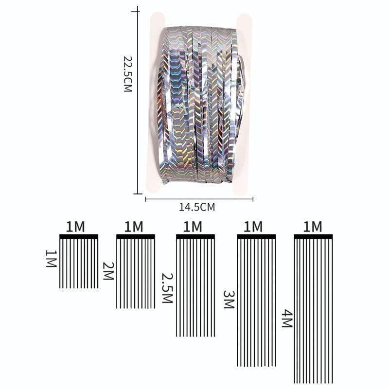 2 PCS Laser Rain Curtain Birthday Party Background Wall Decoration, Color: 2.5M Silver