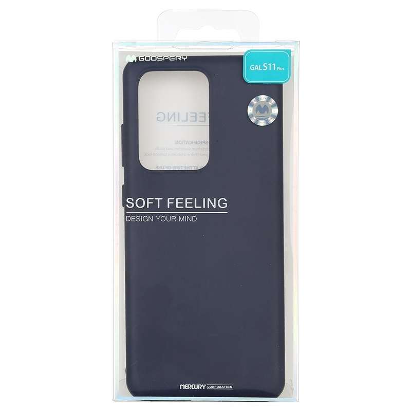 GOOSPERY SOFT FEELING Liquid TPU Drop-proof Soft Case for Galaxy S20 Ultra (Dark Blue)