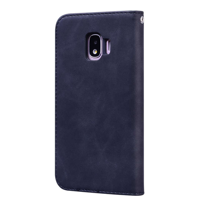 For Samsung Galaxy J2 Core Frosted Business Magnetic Horizontal Flip PU Leather Case with Holder ...