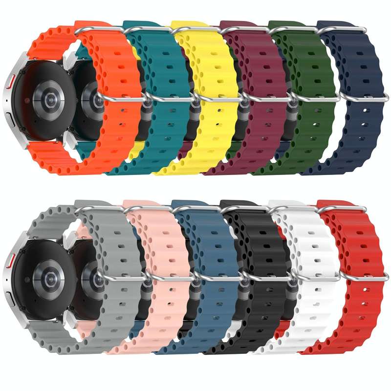 For Garmin Forerunner 55 20mm Ocean Style Silicone Solid Color Watch Band(Rock Gray)