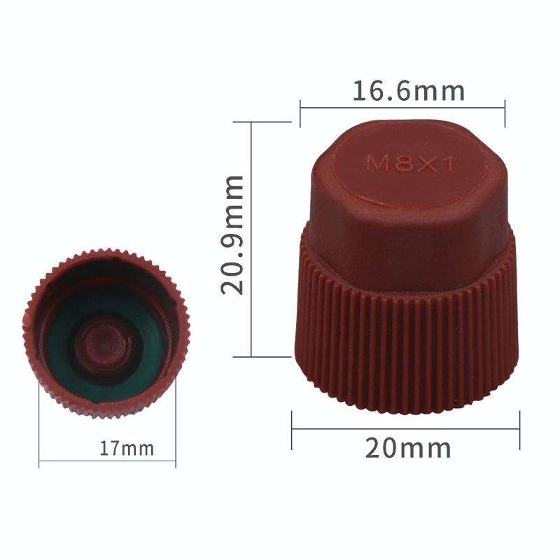 20pcs Automobile Air Conditioning Valve Plastic Dust Cap(Low Pressure)