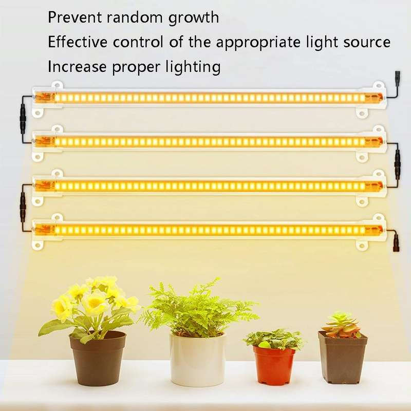 LED Plant Lamp Household Full Spectral Filling Hard Lamp Strip, Style: 50cm 1 Head(Sun Light EU P...