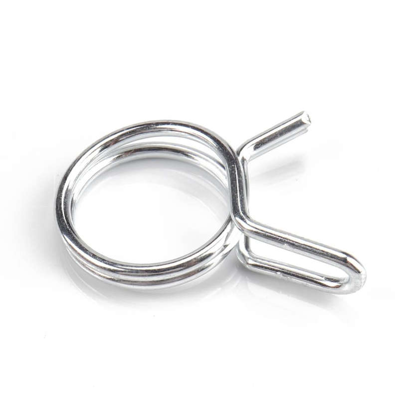 20 PCS Double Wire Spring Tube Clamp Water Pipe Clamps, Size: 9mm