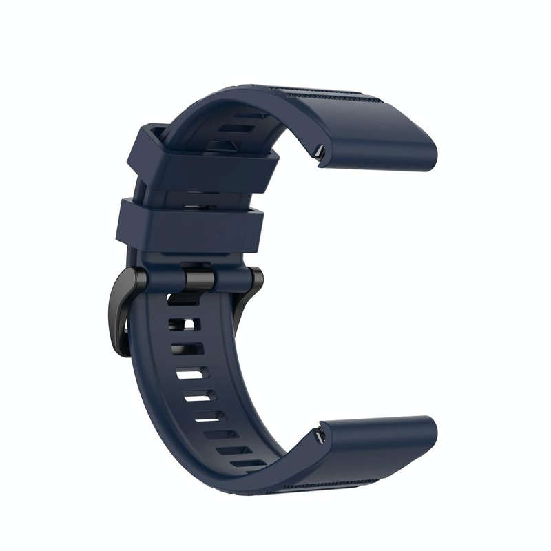 For Garmin Fenix 6 22mm Smart Watch Quick Release Silicon Watch Band(Midnight Blue)