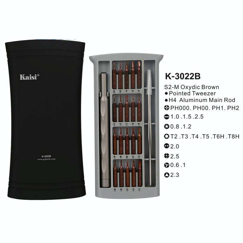 Kaisi K-3022B 22 in1 High Precision Screwdriver Set Magnetic Screwdriver Bits