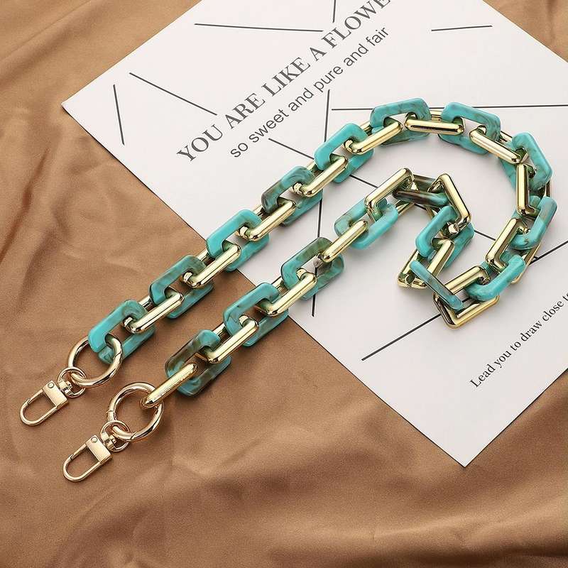 Retro Mobile Phone Chain Lanyard Tortoiseshell Acrylic Resin Bag Chain with Spacer, Spec: L205-LS...