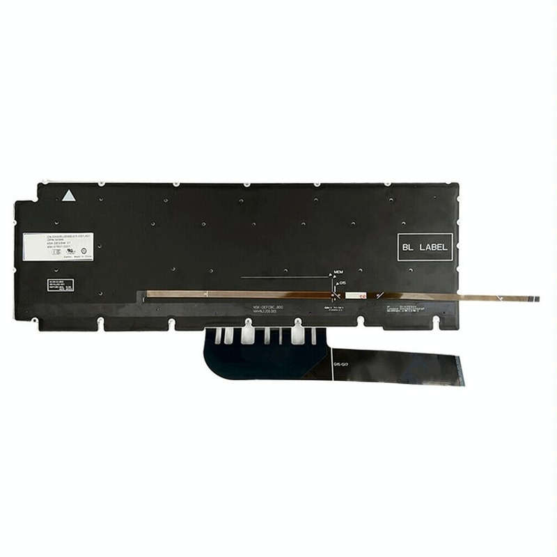 For Dell Inspiron G15 5510 5511 5515 5520 US Version Orange Backlight Laptop Keyboard(Black)