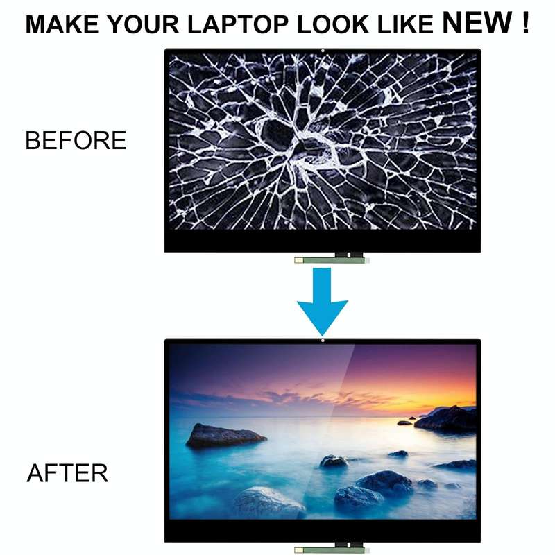 For Lenovo ideaPad C340-14IWL FHD LCD Screen Digitizer Full Assembly with Frame